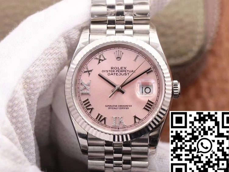Pink Rolex EW Datejust M126234-0031 Dial Factory 0510